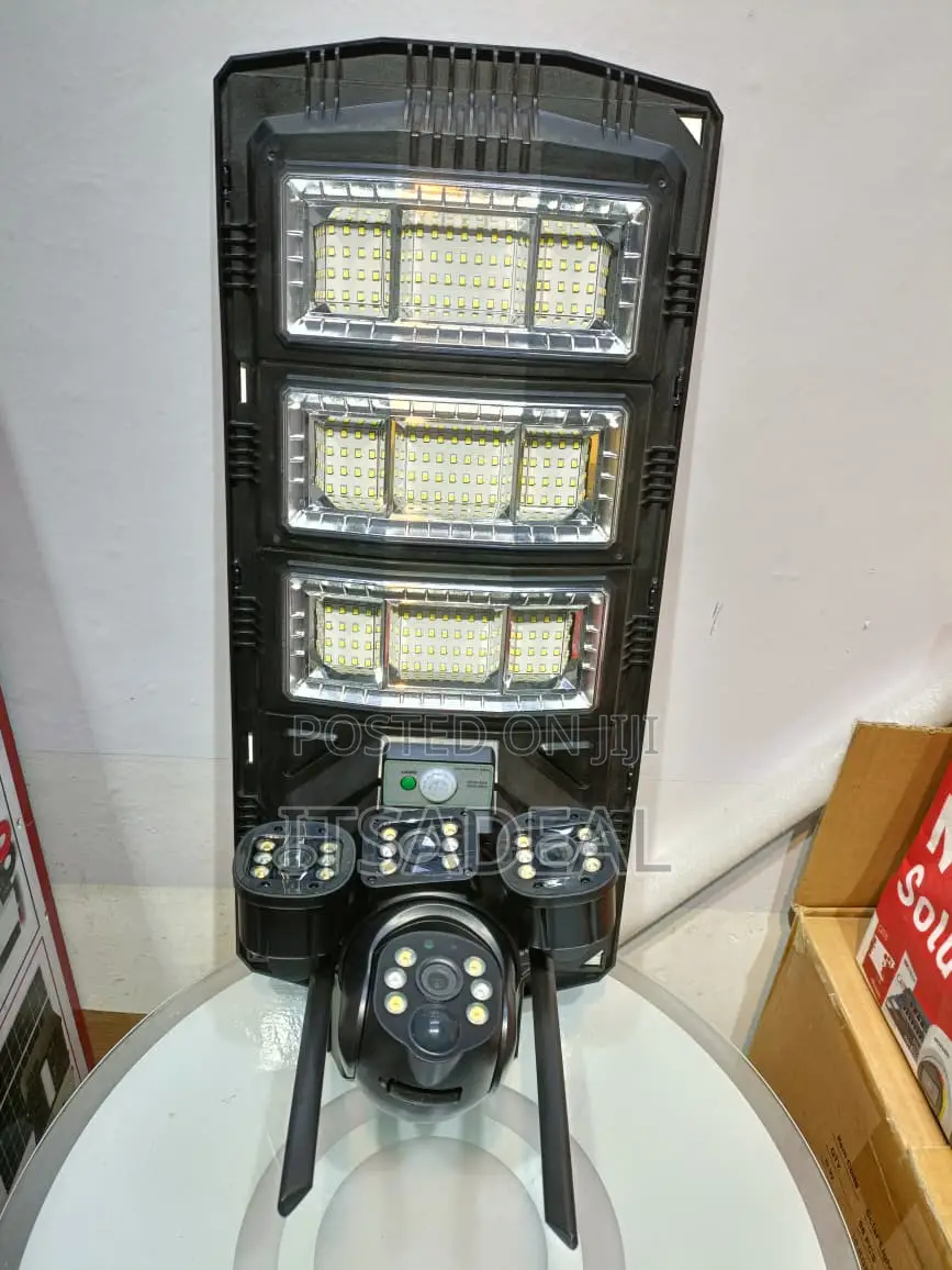 2in1 450w Solar Powered Security Street Light With 4g Camera