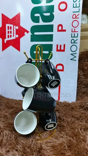 Black Ceramic Mugs 350ml