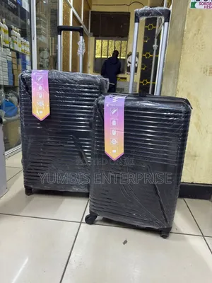 Large Plus Medium Size Rubber Suitcase 2pcs