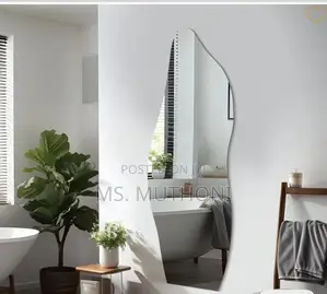 Stylish Irregular Shaped Peel Stick Mirror
