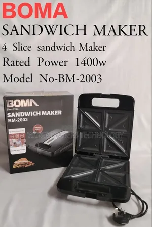 'boma Sandwich Toaster Bm 2003 [ 4 Slice - Black]
