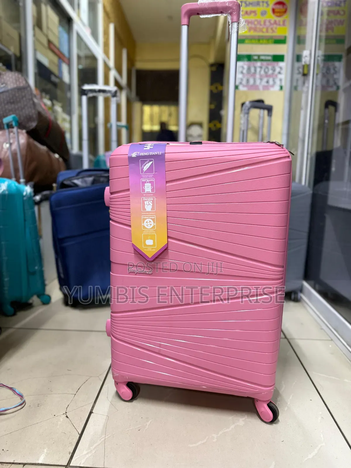 Medium Pink Suitcase (15-18kgs)