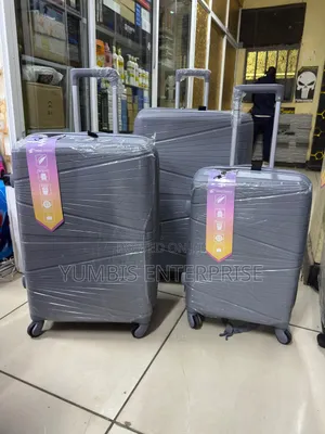 3 in 1 Grey Rubber Suitcase Set Available for Sale at 8500