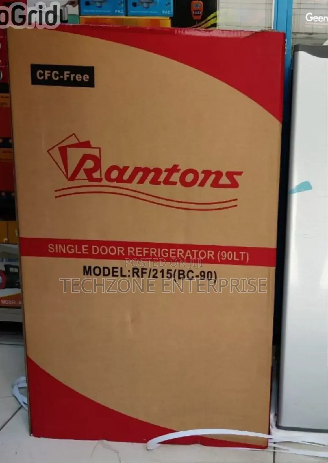 Ramtons Rf/215 90 Liters Single Door Fridge - Silver 