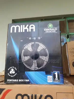 Mika Mfb1610bl 16′′ Turbo Box Fan, Black 3 Power Levels 