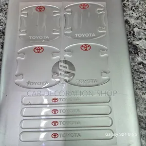8pcs Clear Toyota Handles Antiscratch Stick on Stickers