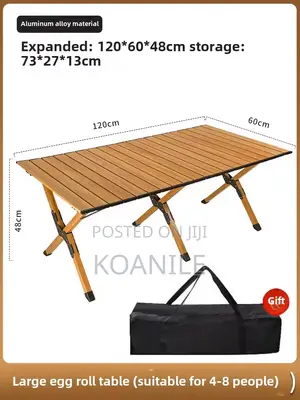 Picnic Table. Foldable Egg Roll Camping Table!!