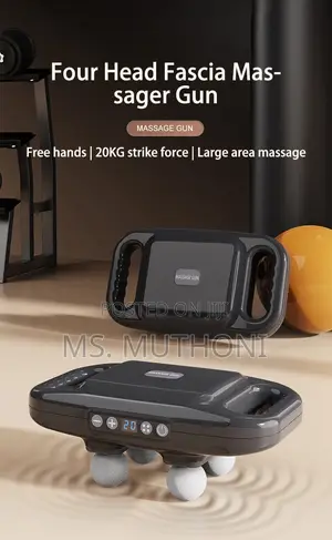 Powerful Four Heads Deep Tissue Massage Gun