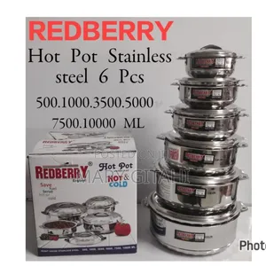 Redberry 6 PCS Hotpots* Premium Range of Stainless Steel