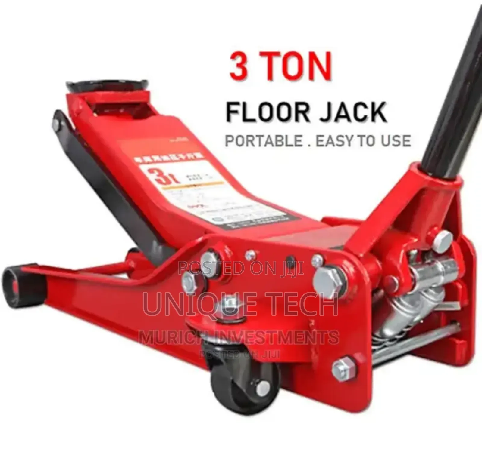 Heavy Duty 3t Floor Jack – Strong Hydraulic System