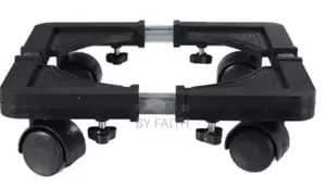 Adjustable Trolley Washing Machine Stand and Fridge Stand Bl
