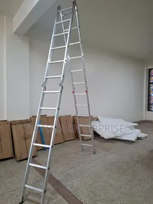24feet 4*6 Steps Foldable Aluminium Ladder
