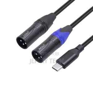 Usb C to Dual XLR Male Audio Cable,3.3ft Usb C to 2 XLR Male