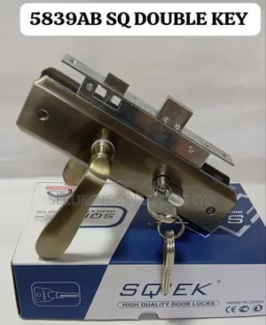 Sqek 5839ab Sq Double Key Door Lock