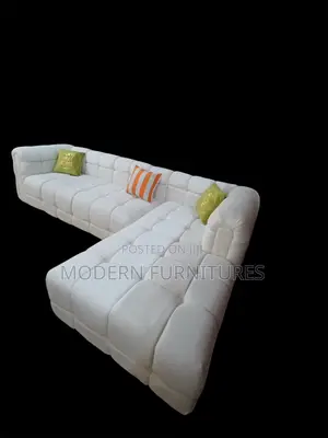 White Bubble L Sofa