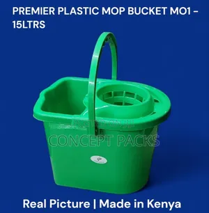 Green Mop Bucket 15 Litres