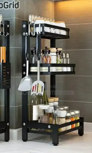 Quality 3 Tier Multi Functional Spice Storage Rack 