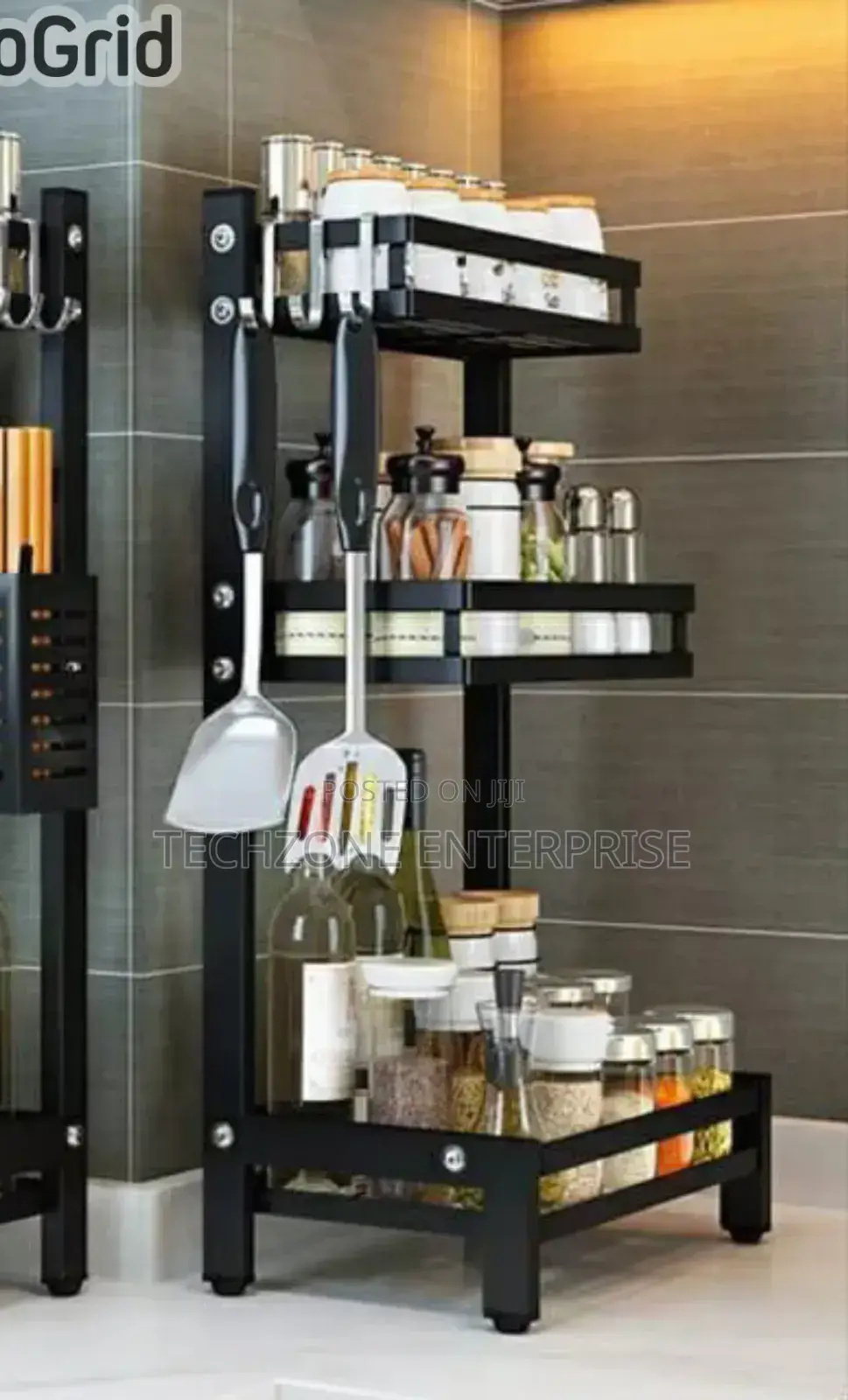 Quality 3 Tier Multi Functional Spice Storage Rack 