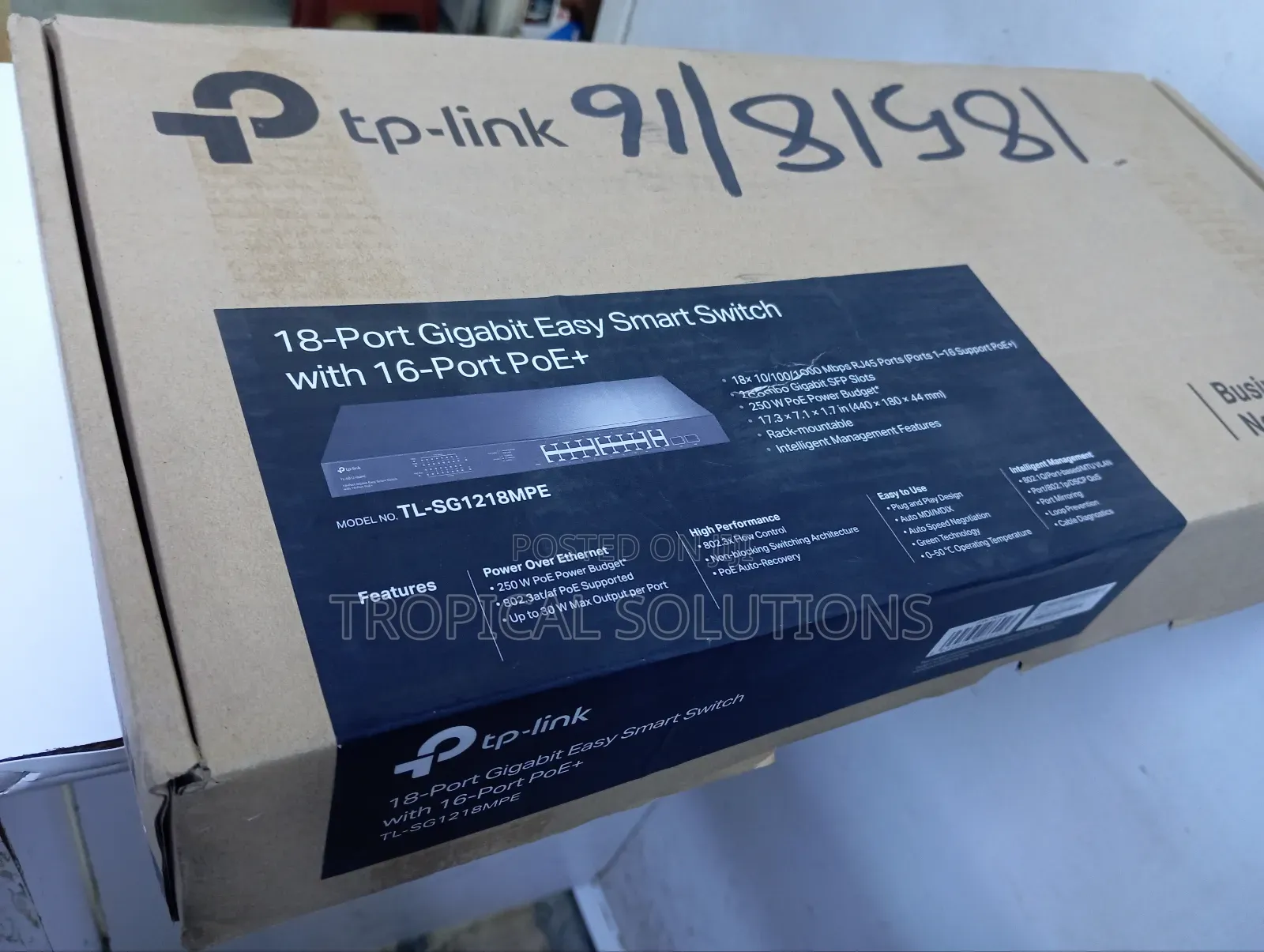 Tp-Link 18port Gigabit Easy Smart 16port Poe Tp Link