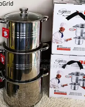 *Platinum Stainless Steel 6 PCS Cookware*