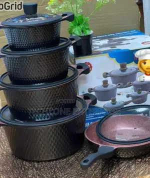 *Tc 10 Pieces Granite Diecast Cookware Set*