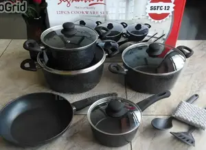 *12 PCS Signature Marble Granite Cookware Set*