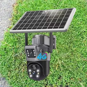 Outdoor Security 4g PTZ Rotating Solar CCTV Camera