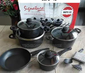 *Heavy Duty 12pcs Signature Marble Cookware Set,*