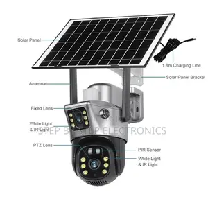 Auto Human Tracking 4g PTZ Rotating Solar CCTV Camera
