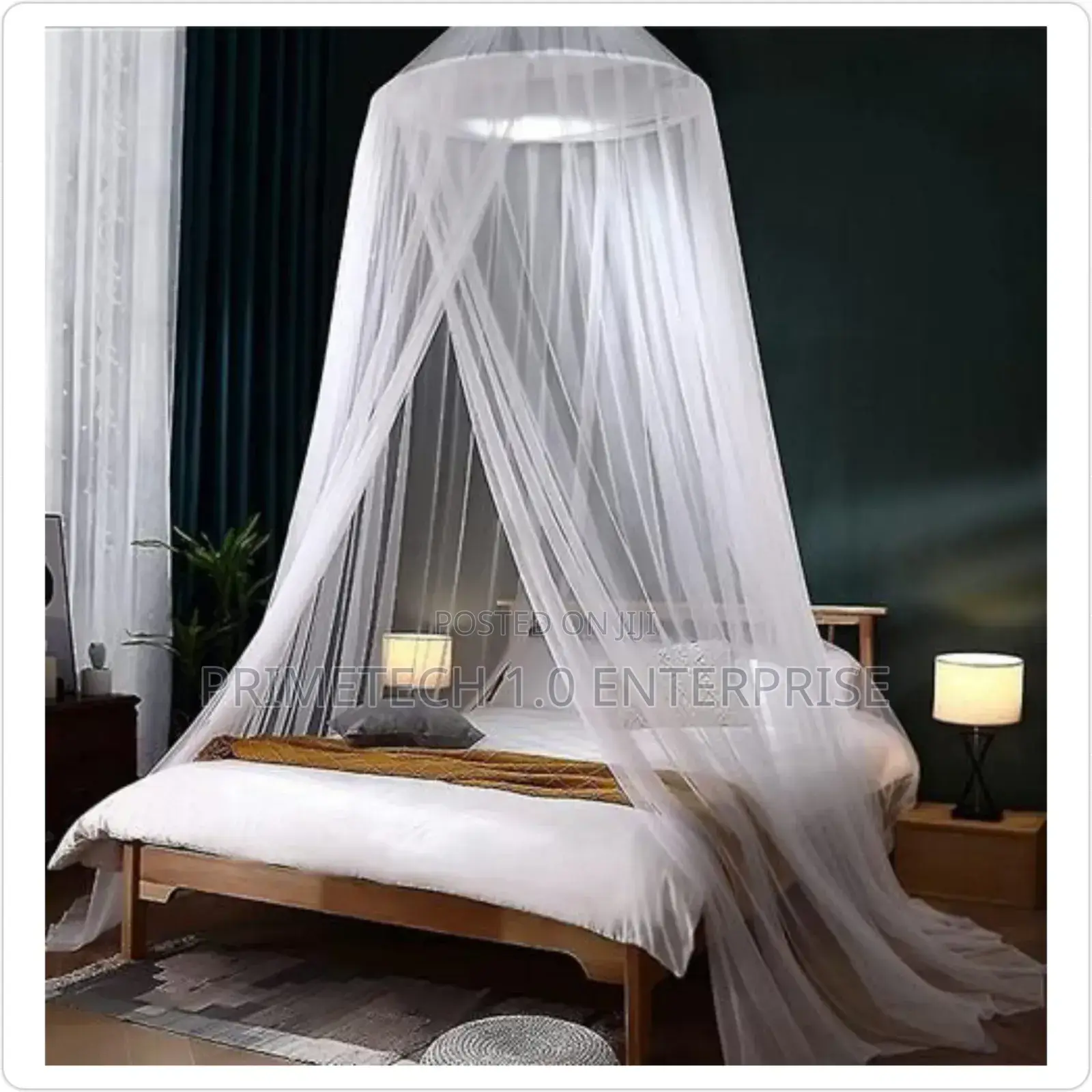 Round Mosquito Net-White