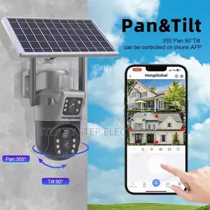 Customizable Audio Warning 4g PTZ Rotating Solar CCTV Camera
