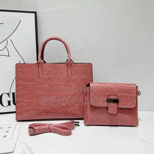 2pcs Set Spacious Leather Handbags