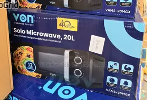 Von Vams-20mgx 20l Solo Manual Microwave Oven Touch Panel