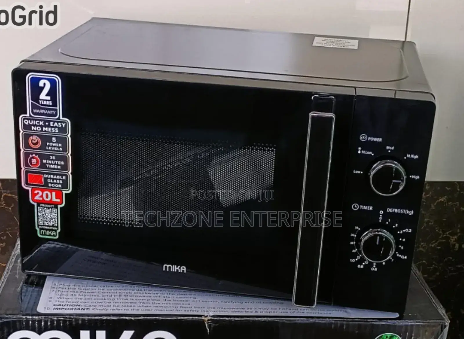 Mika Microwave Oven 20l Manual, Solo, (Mmwmskh2012b) Black ,
