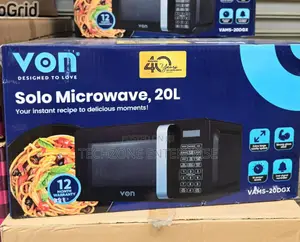 Von (Vams-20dgx) Digital Microwave Oven Solo 20 Litres 