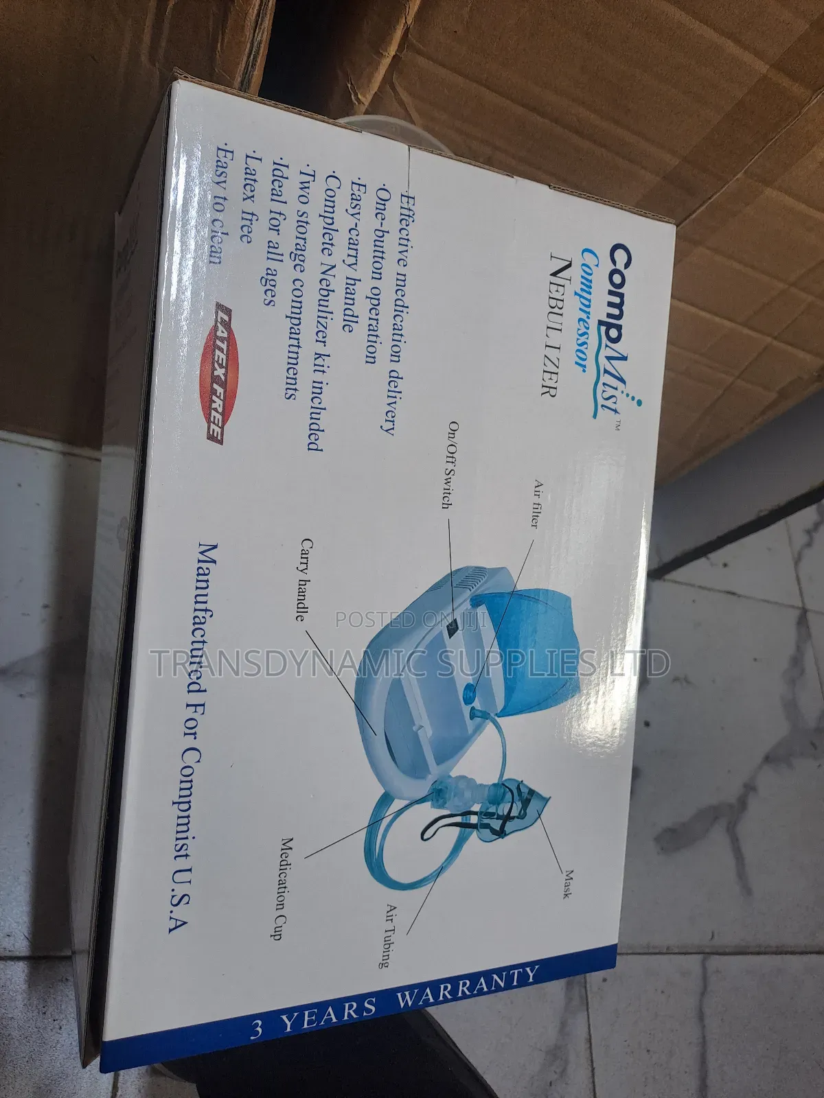 Air Compmist/Compressor/Latex Free Nebulizer
