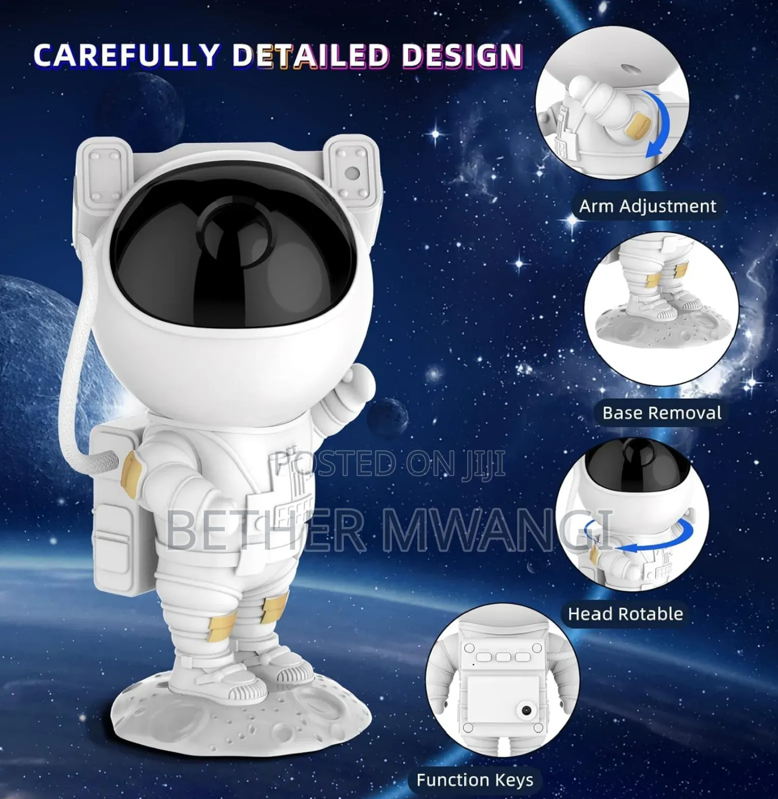 Astronaut Ambient Light Projection in Kenya