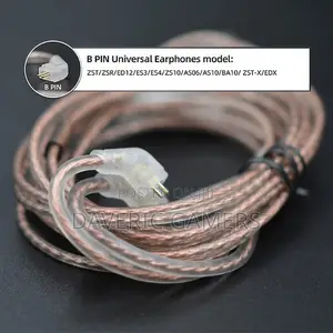 Kz Replaceble Cable-46 Cable Oxygen-Free Copper With Mic