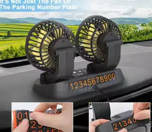 12/24v Car Fan With Double Fan