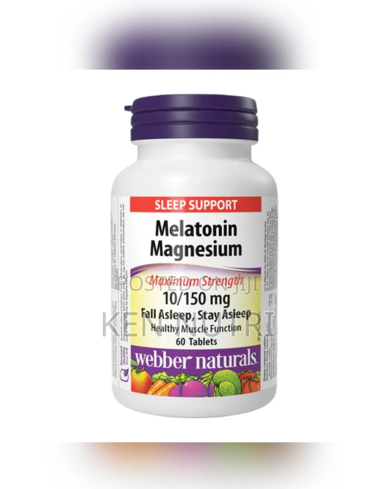 Webber Naturals Melatonin Magnesium Tablet 10/150 Mg 60 Tab