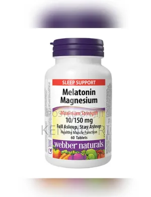 Webber Naturals Melatonin Magnesium Tablet 10/150 Mg 60 Tab
