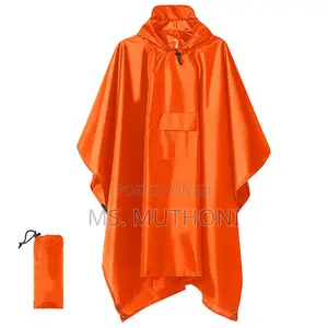 High Quality Outdoor Poncho Adult Rain Coat With Cap*