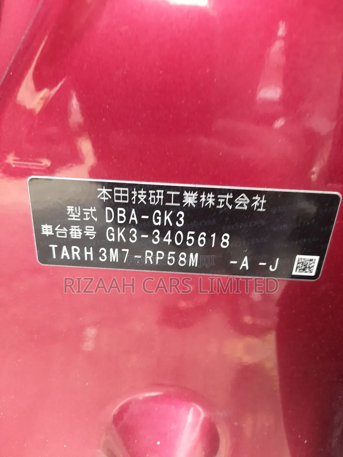 Honda Fit EX 2018 Pink