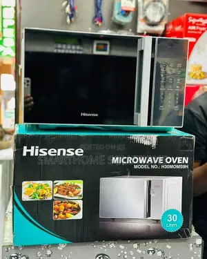 Hisense 30 Litres Digital Microwave Silver and Black Color