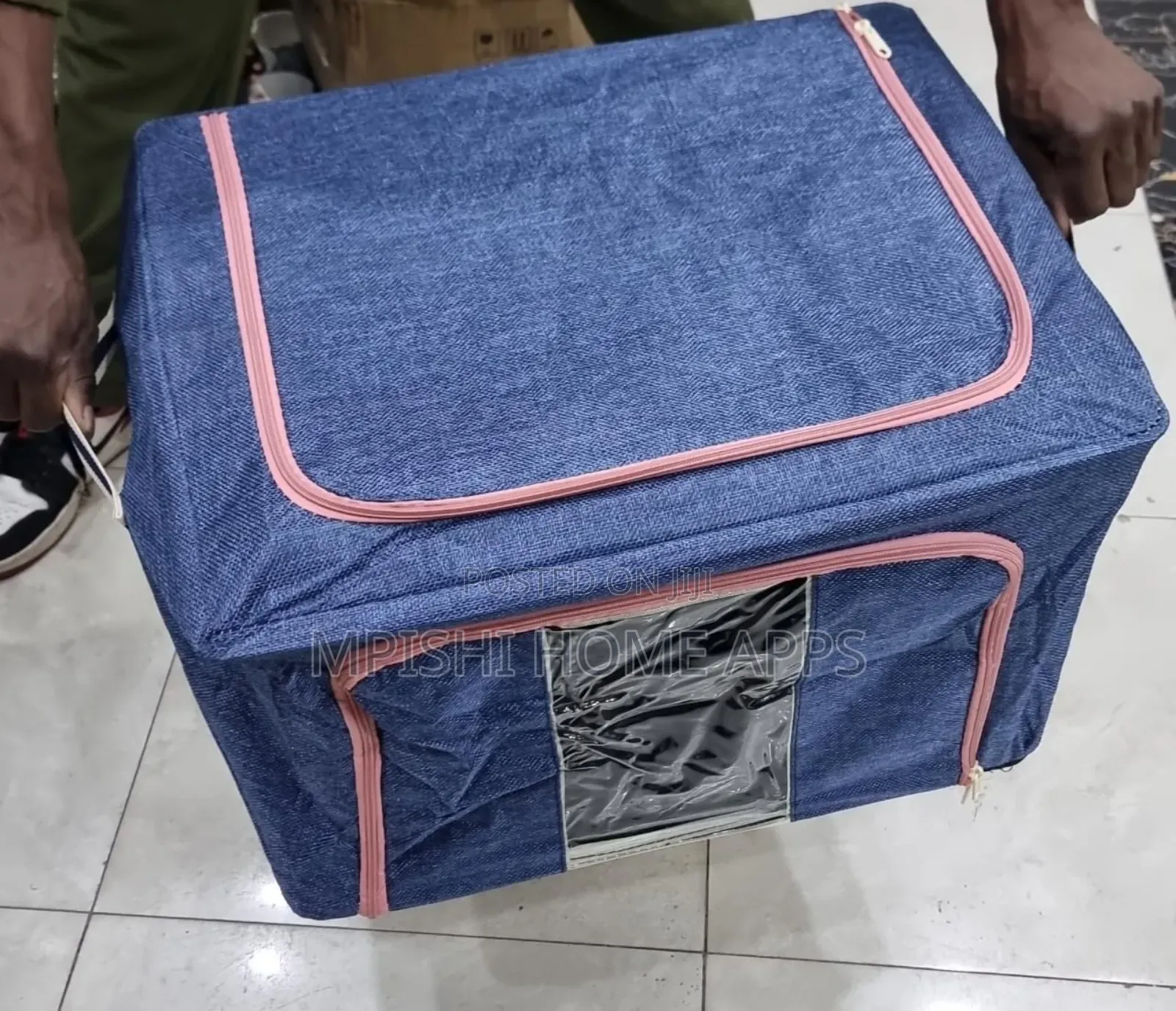 66l Foldable Metal Frame Clothes Storage