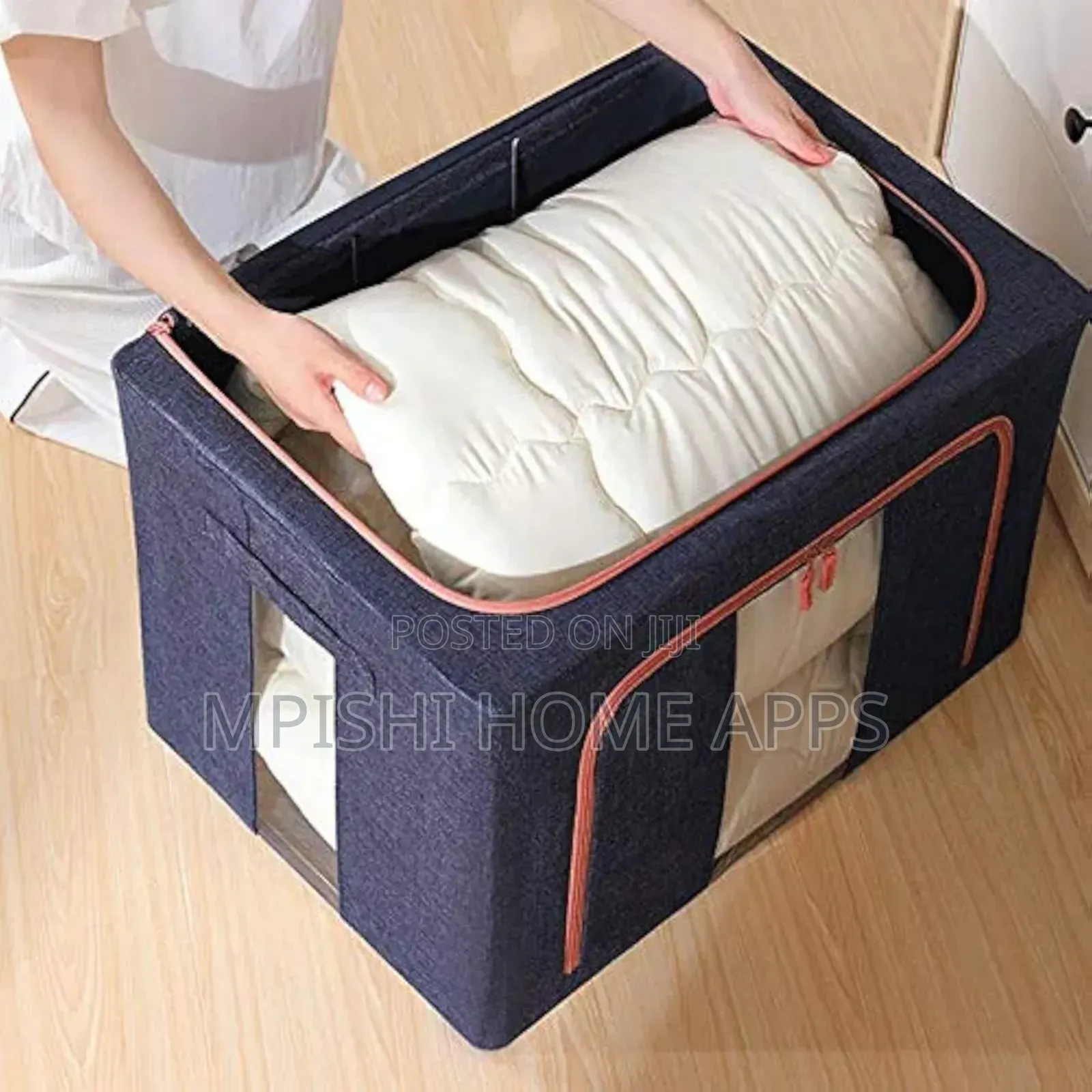 66l Foldable Metal Frame Clothes Storage