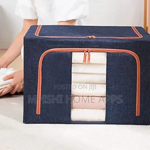 66l Foldable Metal Frame Clothes Storage