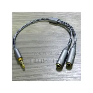 Adaptateur Jack Vers Casque, Voix,Audio Stéréo Aux,Câble Sé