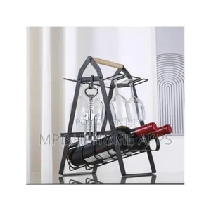 Metallic Wine Glass Rack