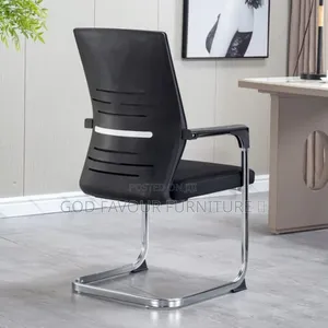 Blackish Modern Office Chair/Waiting Chair Ytf4k